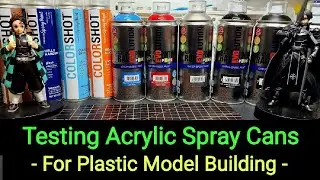 Testing Acrylic Spray Cans - Pinty Plus Evo Paint Plus Colorshot Spray Paint- Give-Away Nu Gundam
