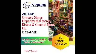 Get the List of 19,400 Departmental Stores, Grocery, Etc. (All India - All Types) Data