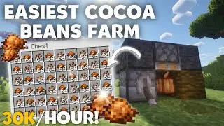Easiest INSTANT Cocoa Beans and Brown Dye Farm 1.21.8+ | Easy and Compact Design Tutorial