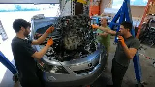 Acura TL 3.7L взрывается + замена двигателя