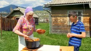 MOTHER AND SON LIVE ALONE IN THE MOUNTAINS! COOKING LUNCH AND DESSERT