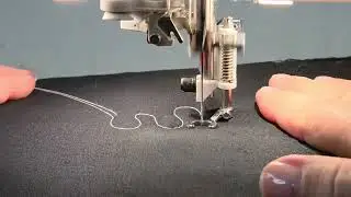 HUSQVARNA VIKING free-motion spring action foot in action