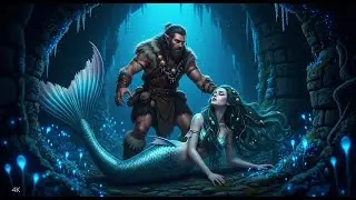 Prehistoric Human Saves a Dying Mermaid - Dark Secrets in the Cave