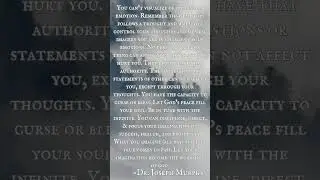 Let God's peace fill your soul. Be in tune with the infinite. - Dr. Joseph Murphy