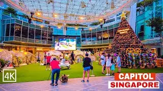 Singapore City View 2021 | Elegant Capitol VS Modern Luxury Raffles City Malls