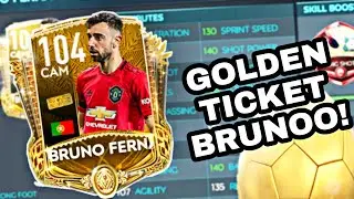 FIFA Mobile GOLDEN TICKET BRUNO FERNANDES | PACK OPENING | VSA GAMEPLAY | REVIEW | FIFA MOBILE 20