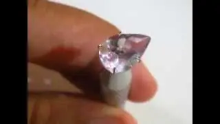 Batu Permata Natural Amethyst Pear Shape Light Purple 2.40 Carat