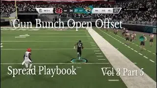 Madden 20 Gun Bunch Open Offset | Vol 3 Part 5 | Formation Shifting & Bunch/Trips Sets