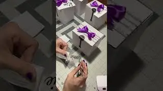 Let's make a custom Name gift box Part-1 #asmr #craftasmr #craftasmar  #cricutvinyl  #customorder