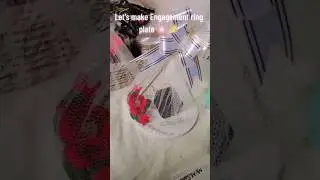 How to make Engagement ring plate #art #mustwatch #ytshorts #viralvideo #videos2025 #motivation