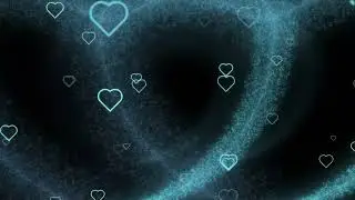 Sparkling motionvideo astrological Floating Bubble Hearts  Wedding background loop ledlight
