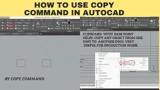 How to copy object in AutoCAD 2024 | Copy command Autocad 2024
