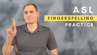 ASL Fingerspelling Practice in 60 seconds | NAMES