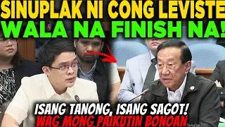 BREAKING! CONG LEVISTE HUMIRIT SA SENADO! BONOAN SUPALPAL KAY LEVISTE! ISANG TANONG ISANG SAGOT!