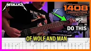 Metallica, Of Wolf And Man | Jason Newsted's Bass Parts | Tabs  | Lesson | Cover  | Tutorial