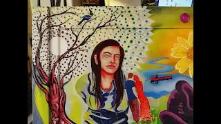 this evening in studio working on oil painting, contact. @adam sturch