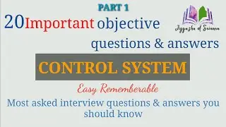 20 Important MCQ on CONTROL SYSTEM || electrical interview Q&A ||