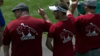 Ken Duke birdies No. 2 in front of 
