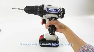 DayPlus Cordless Drill Set Electric Screwdriver Drill Set with 2 Variable Speed, 25+1 Torque