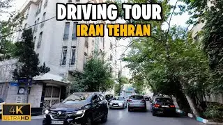Driving tour of Tehran's Beautiful Dibaji Street Iran 🇮🇷 4k | تست و تور رانندگی در خیابان های تهران