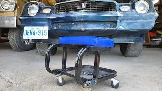 Creeper seat is on life support! Can we save it.... weld cut grind shocking CLEAR!!!