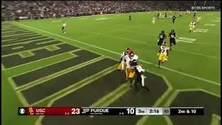 2025 Crazy USC football Jamaal Jarrett scores 70-yard interception vs Purdue!