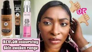 REVLON COLOURSTAY SKIN AWAKEN CONCEALER ROSE GLOW MIST AND FOUNDATION HONEST REVIEW