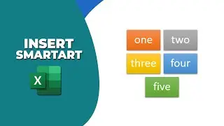 How to insert SmartArt graphic in Microsoft excel