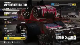 Wreckfest 2.4M points wave of destruction tournament!