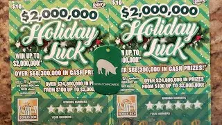 HOLIDAY LUCK AFTERNOON SCRATCHINCARDS WITH A WINNER 💥💥💥