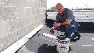 How to repair a split on a granule modified bitumen membrane