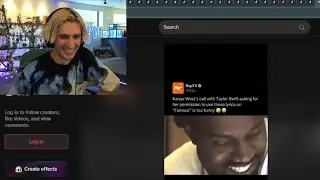 xQc reacts to Kanye West calling Taylor Swift to use lyrics on 