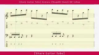 [Share Guitar Tabs] Homura (Wagakki Band) HD 1080p