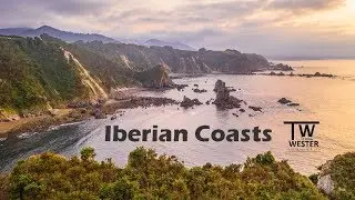 Iberian Coasts - flight above Spain & Portugal (Atlantic Ocean)