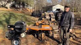 Using the Woods Kinetic Log Splitter - One of the Fastest Splitters Ever!