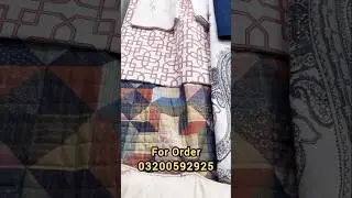 Export Quality Comforter Set #fororder #03200592925