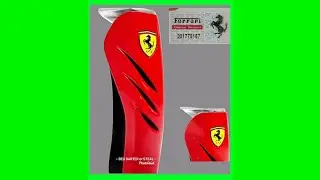 New Limited Edition Ferrari Red Metal Cigar Lighter With Authenticity Paperwork - Refillable