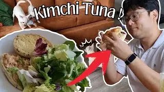 Easy Kimchi Tuna Spread & Homemade Vinaigrette | Cozy Cooking 🐶🥣