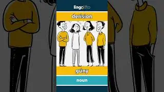 🇬🇧🇭🇺 derision - g&uacute;ny : learn English : tanuljunk angolul : vocabulary builder