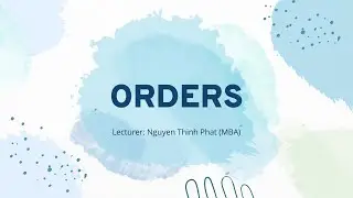 Order Letters