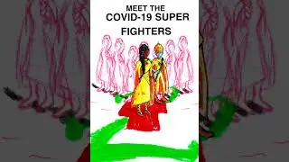 New Covid-19 Super Fighters&trade; Book Cover Time Lapse Video