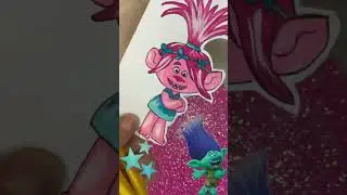 🇺🇦 Trolls art #coloring  #artshorts  #artvideo  #artwork #drawing #artschool