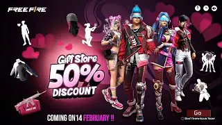Valentine Gift Store 50% Off 🤯🥳| Evo Token| Free Fire New Event | Ff New Event | New Event Free Fire