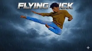 फ्लाइंग किक कैसे करें | Flying side kick tutorial in hindi | flying kick | flying kick tutorial |