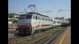 1)FB 9708.Da Venezia S.Lucia a Milano C.le.Loc E444r.(taglio+staz.nto)