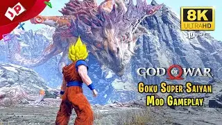 God of War PC Mod Goku vs Dragon [8K 60fps]