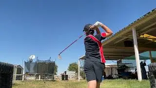 Full swing 7 iron golf