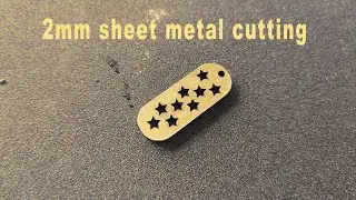 2mm sheet metal cutting by Mini enclosed design fiber laser marking machine