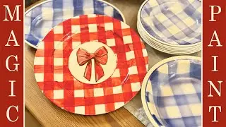 Idee natalizie:come decorare un piatto in ceramica con Magic Paint!Chalk Paint #faidate DIY #ElisaMP