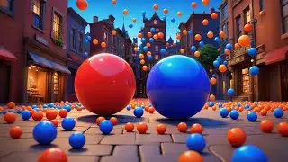 Five Bouncy Balls Say Boing Boing Boing + More Nursery Rhymes & Kids Songs